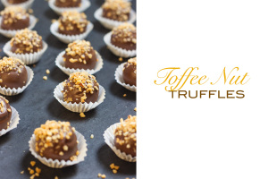 toffee nut truffles