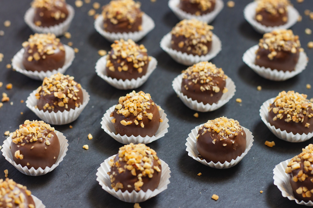 toffee nut truffles