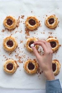 coconut macaroon easter nests