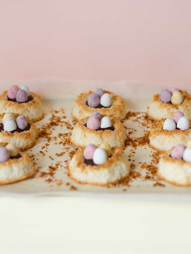 coconut easter nests