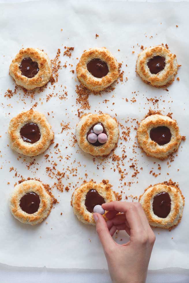 coconut easter nests