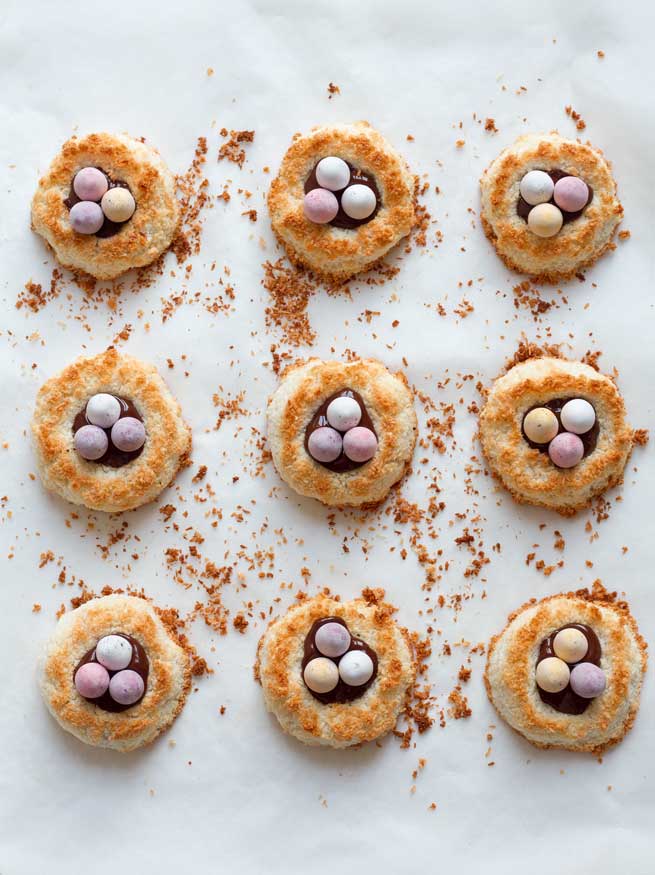 coconut easter nests