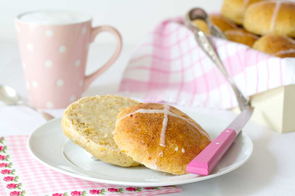 carrot hot cross buns