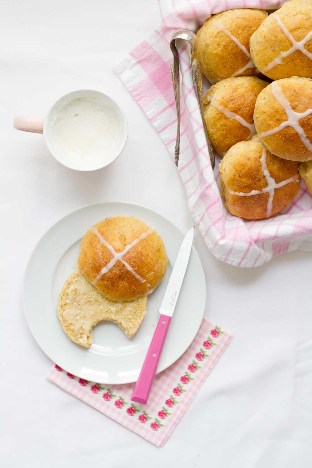 carrot hot cross buns