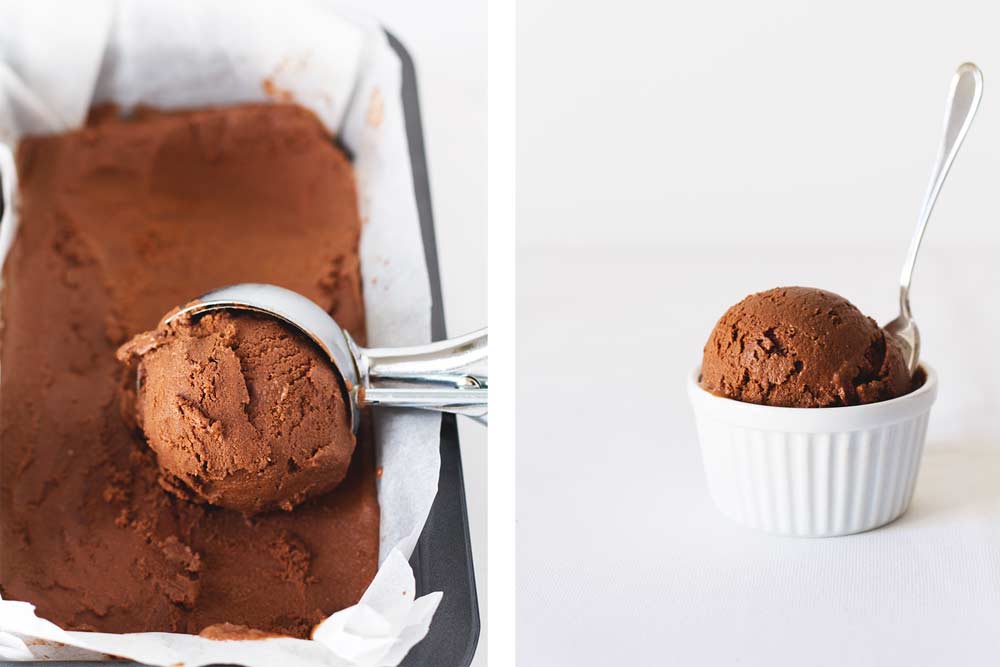 guilt-free chocolate ice cream