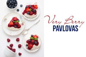 very berry pavlovas