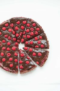 double chocolate raspberry tarte