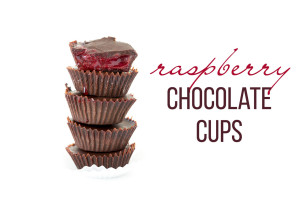 raspberry chocolate cups