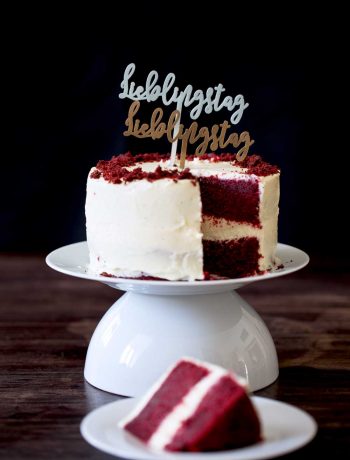 Red Velvet Cake with cream cheese frosting
