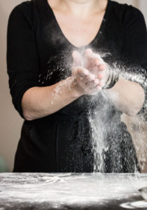 kitchen photography flour