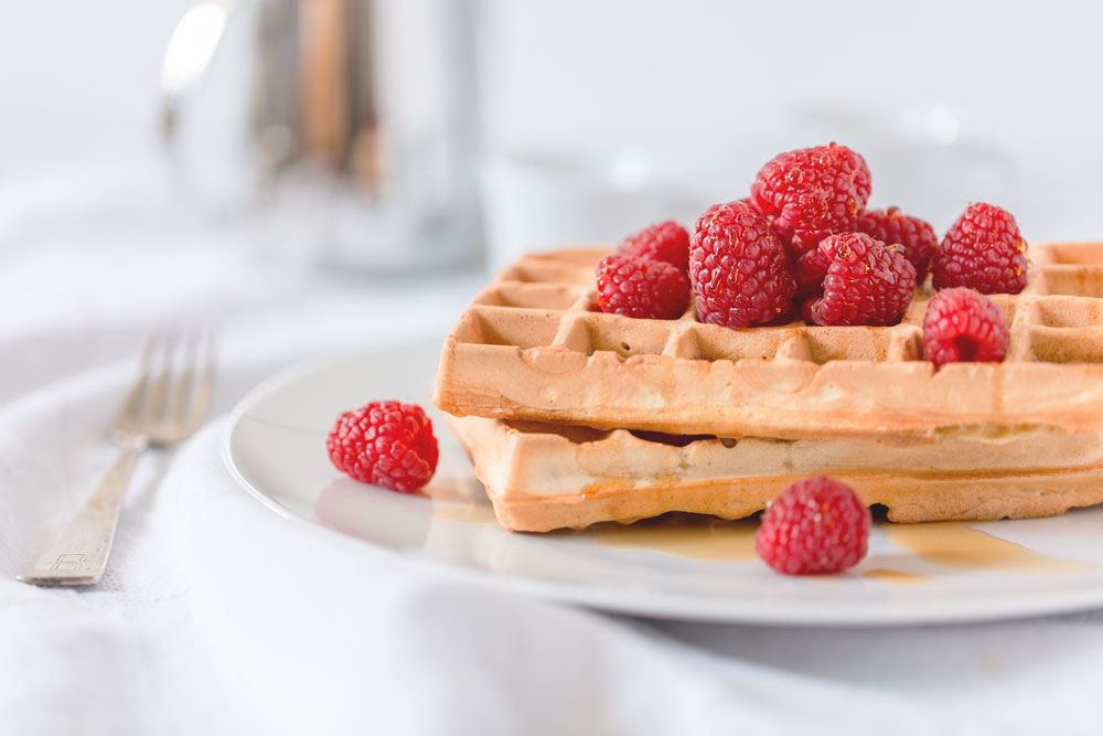 homemade yogurt waffles