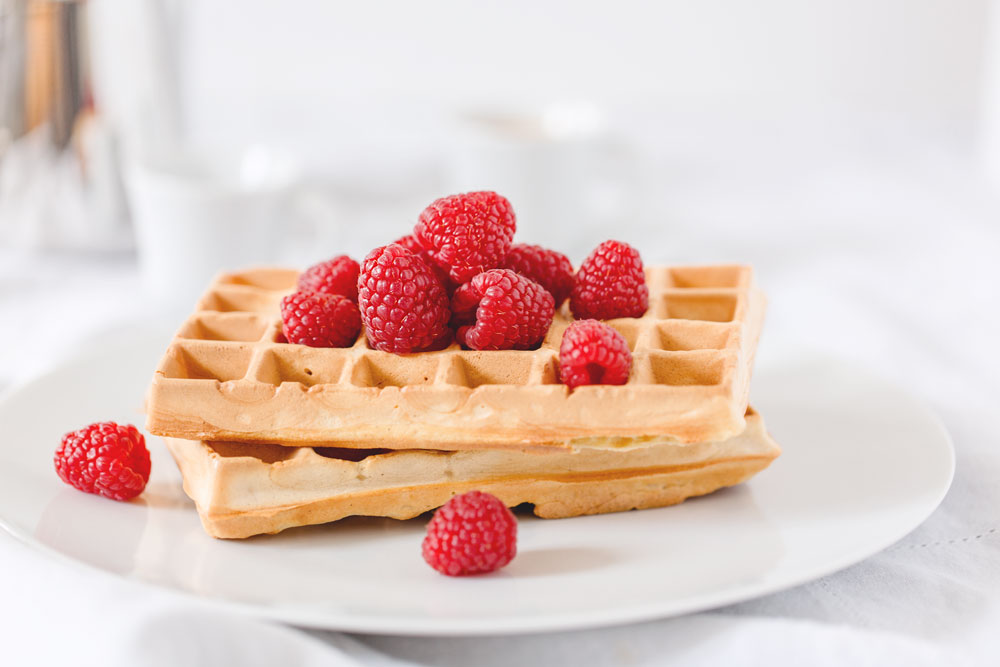 homemade yogurt waffles