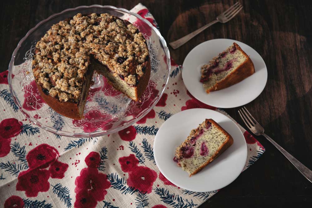 Cherry Poppyseed Cake