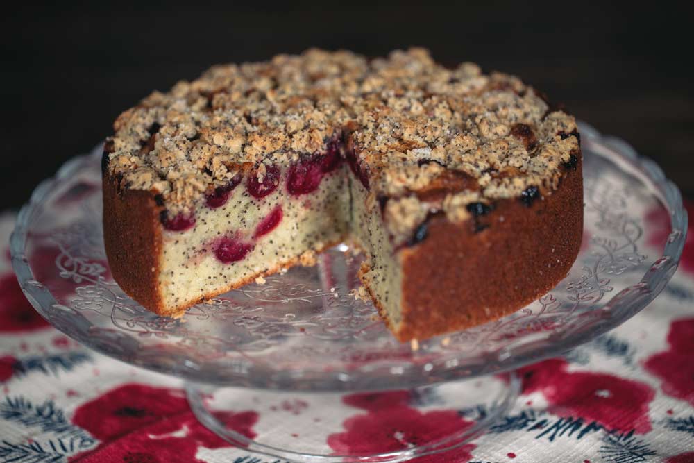 Cherry Poppyseed Cake