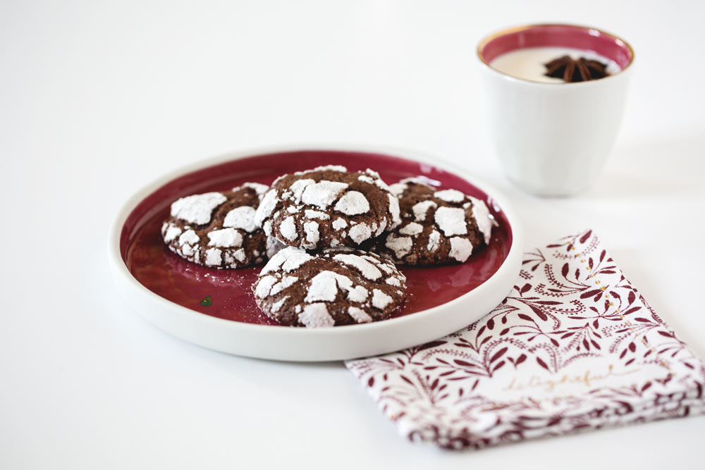 chocolate crinkle cookies